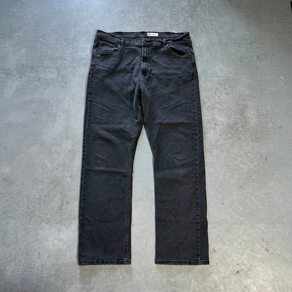 Wrangler Relaxed Boot Men's Size 40x32 Black Workwear Denim Jeans